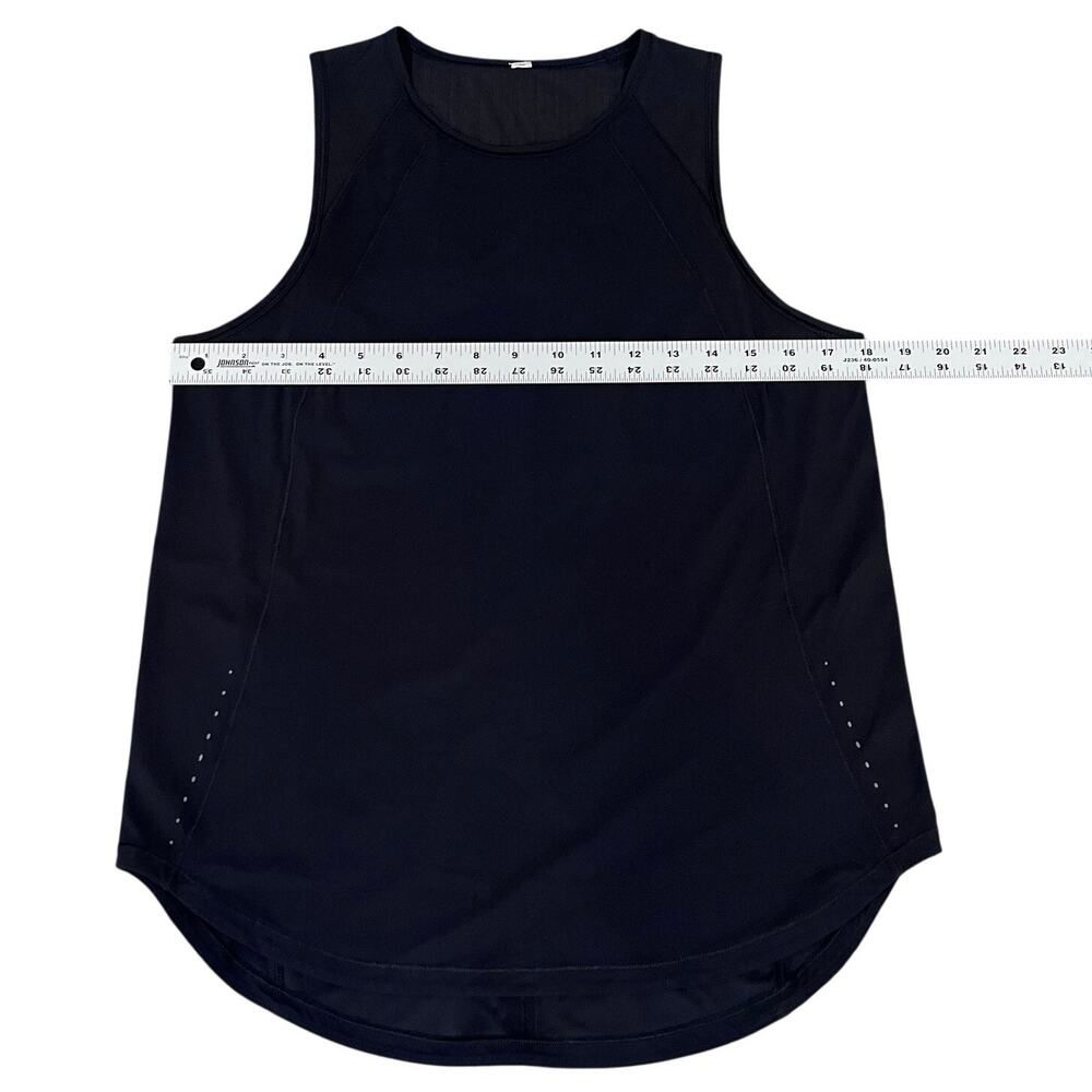 Lululemon Sculpt Tank Top Black Mesh Back Athletic Workout Tank Sz 6 - Picture 5 of 6